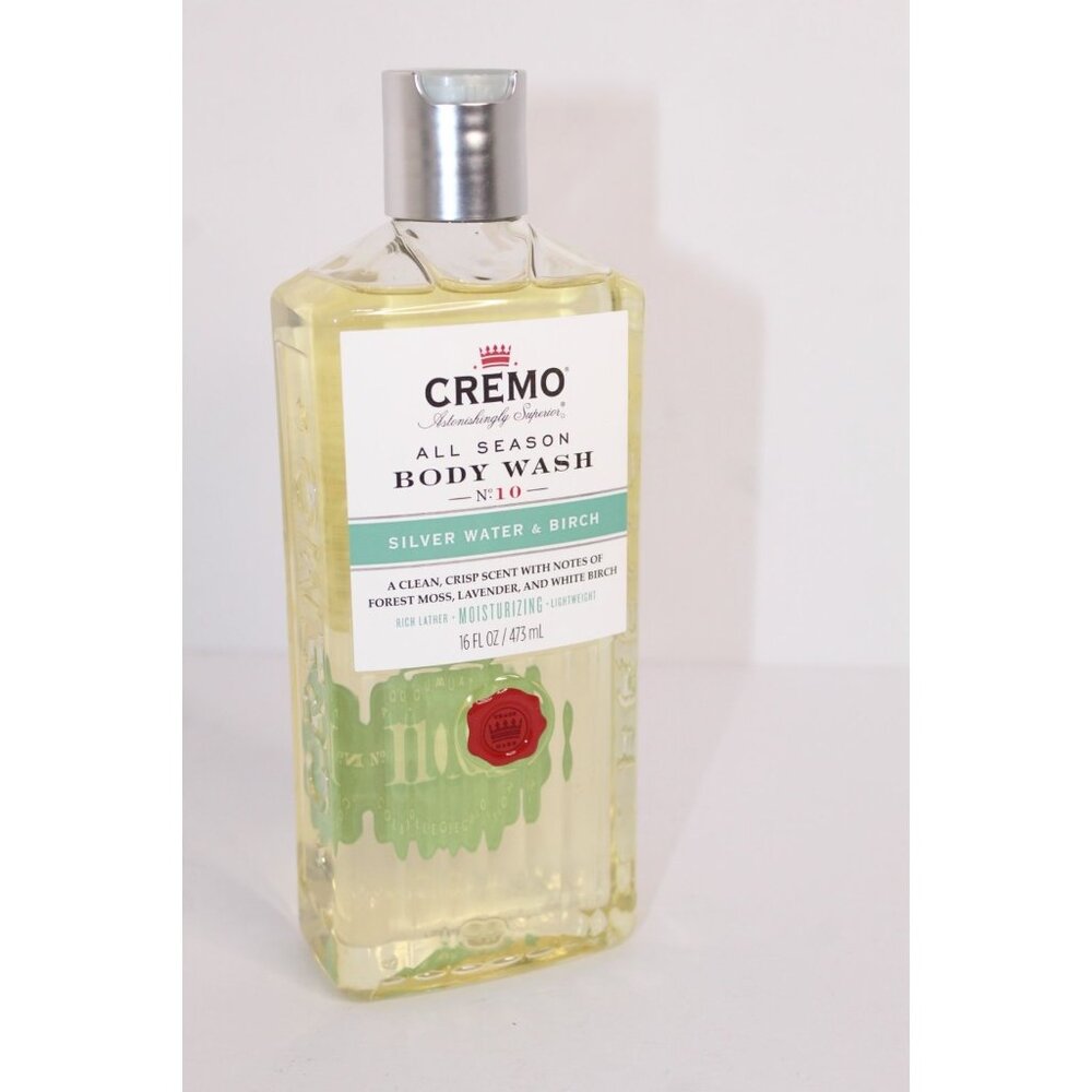 Cremo‎ Body Wash - Silver Water & Birch - 16 fl oz (473 ml) New Unused